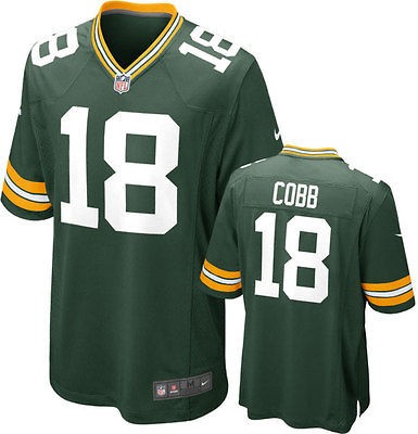 Green Bay Packers Mens Game Replica Jersey   Randall Cobb #18