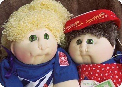   CPK 4th of JULY Boy Girl PAIR of dolls 1989 Jade Edition Original