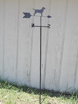 LABRADOR RETRIEVER GARDEN WEATHERVANE WROUGHT IRON