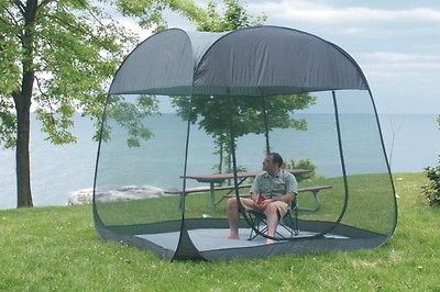 NEW OUTDOOR POP UP SCREEN ROOM ENCLOSURE 8 WITH FLOOR