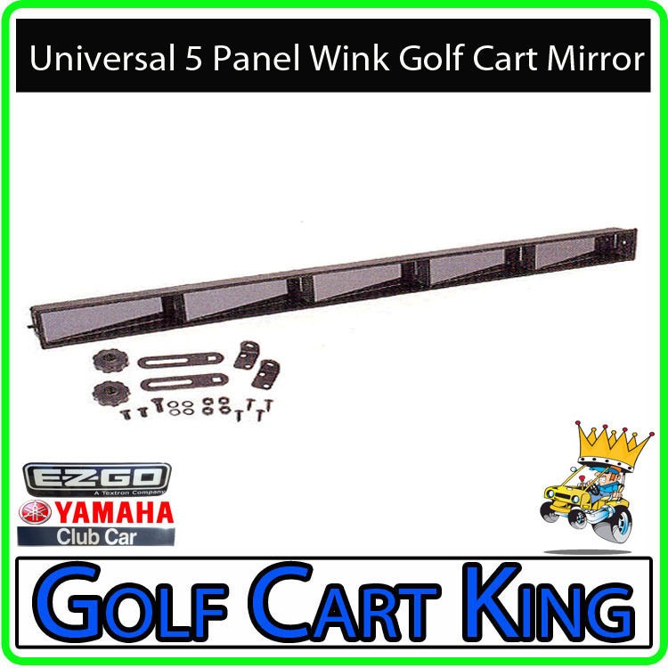 Panel Wink Golf Cart Mirror   EZGO, Yamaha, Club Car