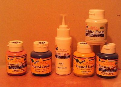 Delta PermEnamel 5 Frosted Looks Air Dry Glass Paint plus 2 Ounce 