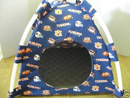 SM HANDMADE AUBURN TIGERS FABRIC PET BED/DOLL/CAT/ DOG