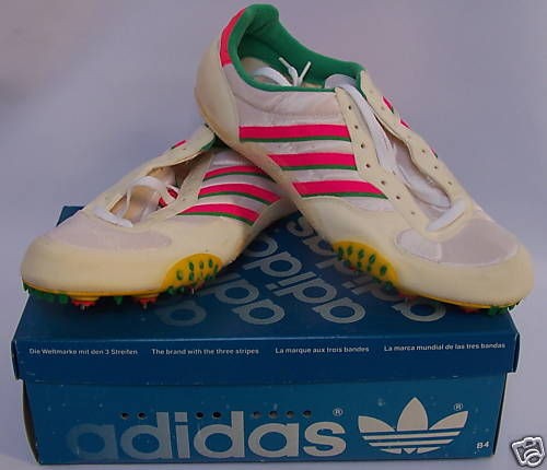 ADIDAS ADISTAR SPRINT WHITE/PINK/GRE​EN SPIKES MEN 12