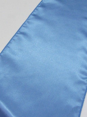 10 cornflower satin table runners wedding decor bridal