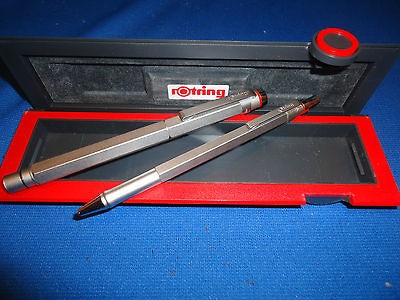 Rotring 600 Old Style Set, Pen + Ballpoint + Pencil, Rare, In Box