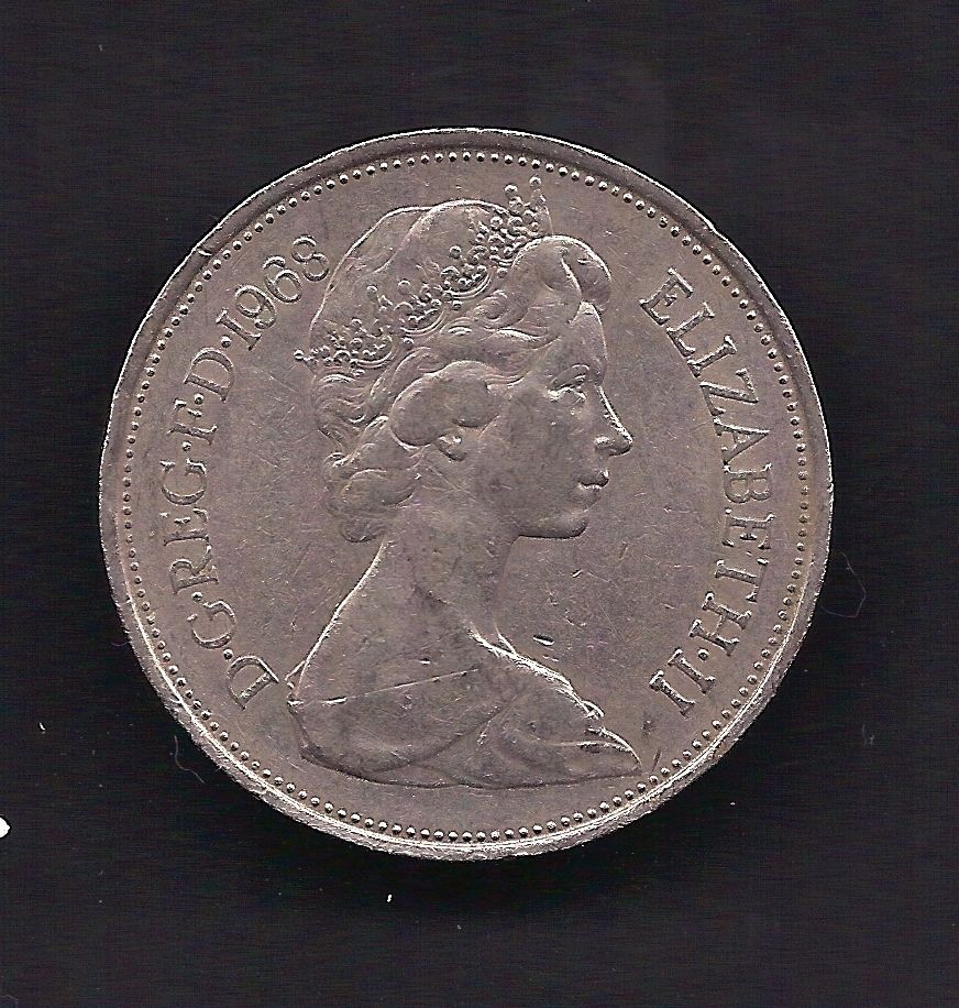 UK Great Britain 10 New Pence 1968 Coin KM # 912 Lot U9