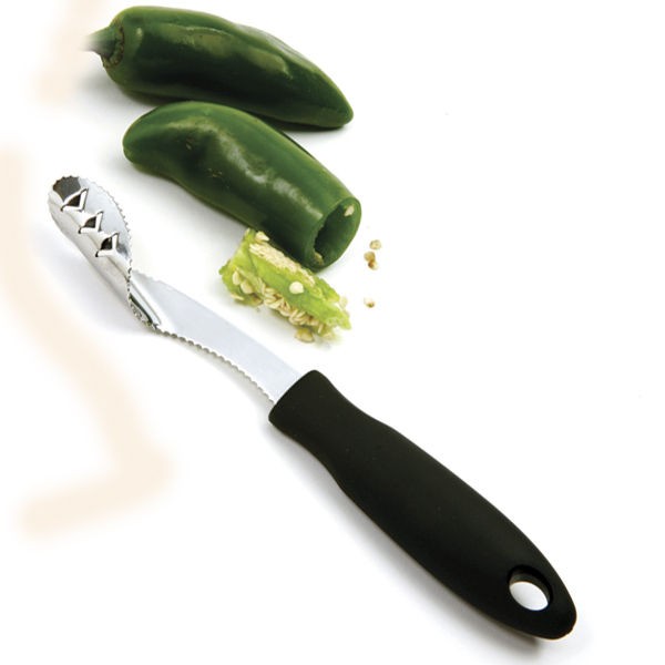 JALAPENO POPPER PEPPER DE SEED CORER CUTTING & CORING TOOL COMFORT 