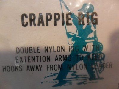 vintage fishing lure Crappie Rig w/hooks in orig.packaging