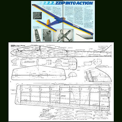 RADIO CONTROL SLOPE SOARER ZZIP NOTES & F/S PLAN