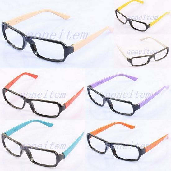   Costume Girls Boys Nerd Geek Eyeglasses Eyewear Glasses Frames No Lens