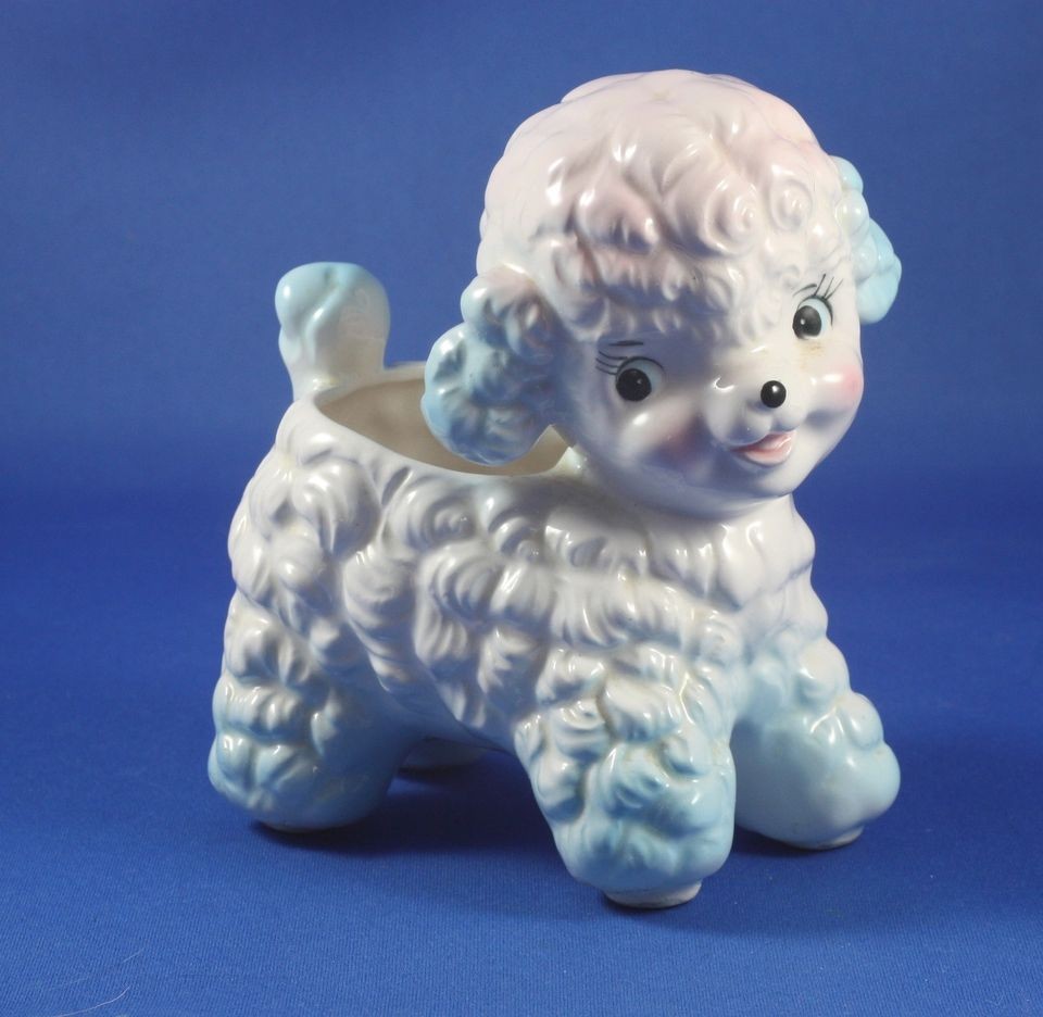 Relpo Lamb Ceramic Planter 1961 Samson Import Co 5116 B Baby Shower 