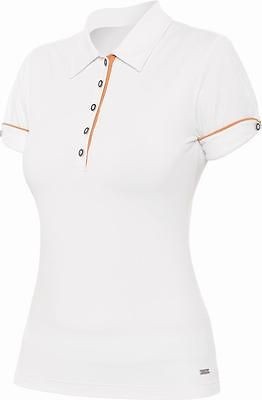 New Lija Golf Ladies Myth Analog Polo White Size Small