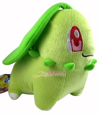 Nintendo Pokemon Grass Chikorita 8 Stuffed Toy Plush Doll