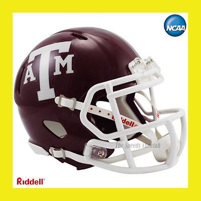 TEXAS A&M AGGIES OFFICIAL NCAA MINI SPEED FOOTBALL HELMET by RIDDELL