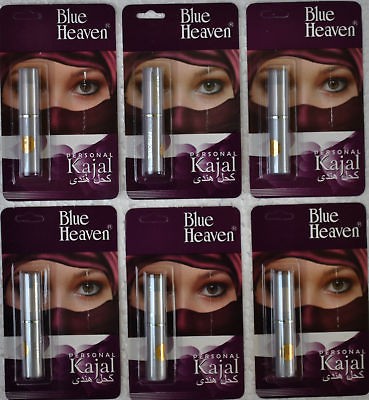 12 Pcs Pack Herbal Blue Heaven Kohl (Personal Kajal) Beautiful Eyes
