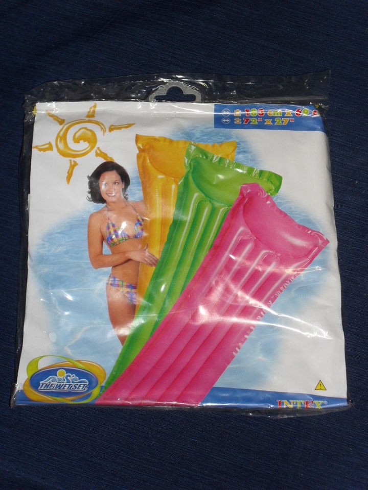   in Package INTEX The Wet Set 72 x 27 BANANA YELLOW POOL RAFT Float