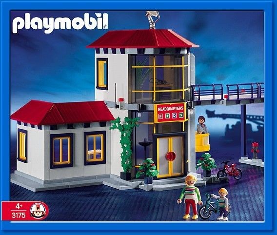 Playmobil 3175 Fire Station Headquarters Retired Sealed Box RARE