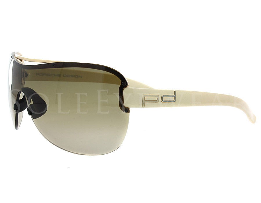 NEW Porsche Design P 8526 D Gold Creme Brown Gradient sunglasses