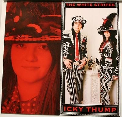   WHITE STRIPES Icky Thump RARE DOUBLE SIDED POSTER JACK MEG WHITE 12x24