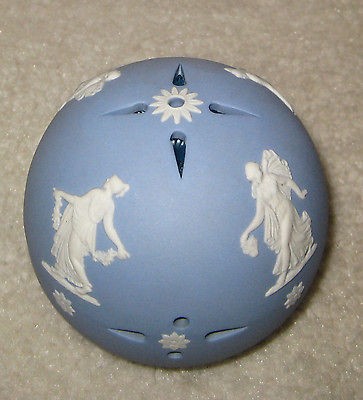   POMANDER, BLUE JASPER DANCING HOURS, POTPOURRI TAYLOR of LONDON, c1970