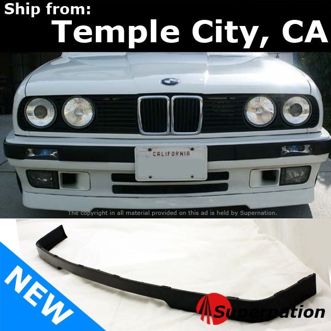 84 92 E30 3 Series PP Propylene Front Lower Bumper Spoiler Lip IS 