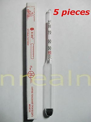 5pcs ALCOHOLMETER WHISKEY ETHANOL STILL measure MOONSHINE HYDROMETER 