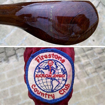   Ltd. Edition of 500 Firestone Country Club WOOD PUTTER w/HEAD COVER