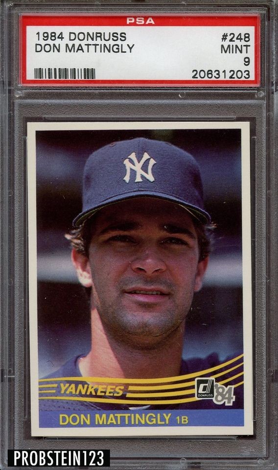 1984 Donruss #248 Don Mattingly Rookie RC New York Yankees PSA 9 MINT