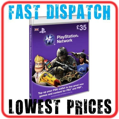 Playstation 3 PSN Network UK PS3 PSP Card £25 20+5 GBP