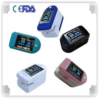 2012 FDA CE finger pulse oximeter spo2 & pr 6 colors 4 display choose 