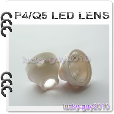 3pcs 20mm 30 Degree SCRUB LENS Reflectors for Cree P4 Q5 LED Light