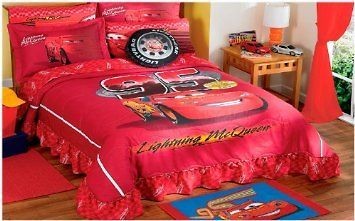 Top Seller Race with Lightning Mcqueen Childrens Bedspread