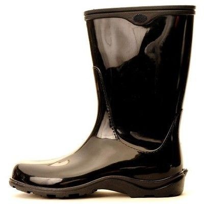 SLOGGERS TALLBOOT SLOGGERS RAIN BOOTS WOMENS RAINBOOTS BLACK SIZES 6 