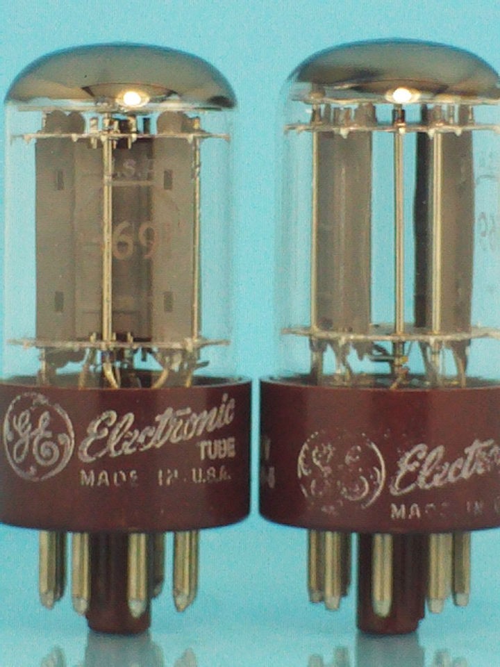   VACUUM TUBE 1966 RED BASE DATE MATCHED PAIR NOS 10K HOUR TUBE a1