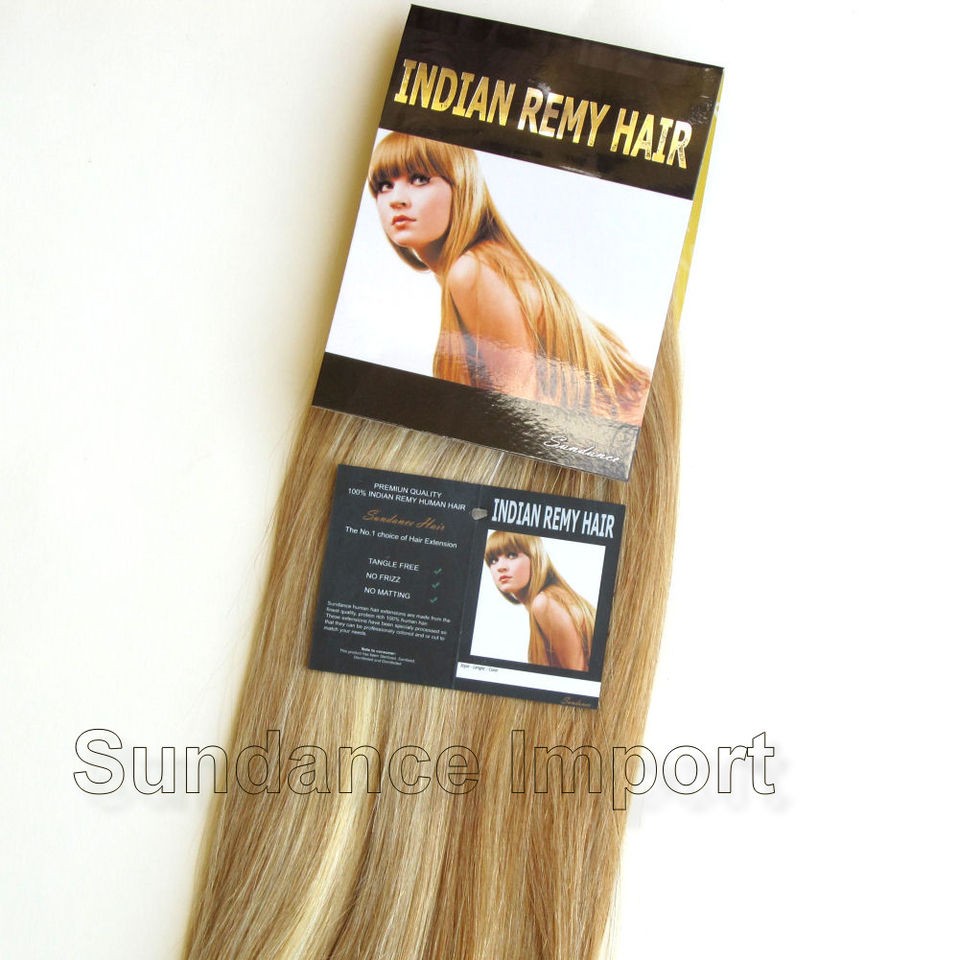 INDIAN REMY HUMAN HAIR EXTENSION WEFT 22 COLOR 27/613   110 grams of 