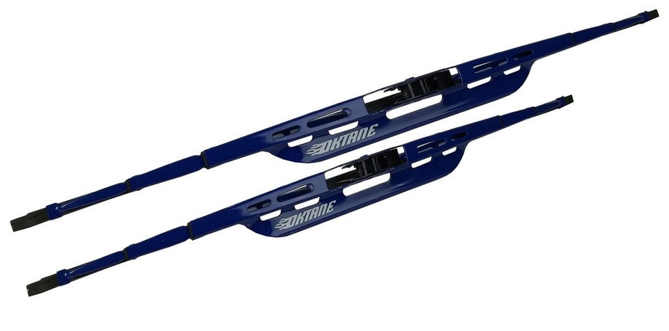   AND 24 INCH OKTANE BLUE WINDSHIELD WIPER BLADE BLADES SET UNIVERSAL