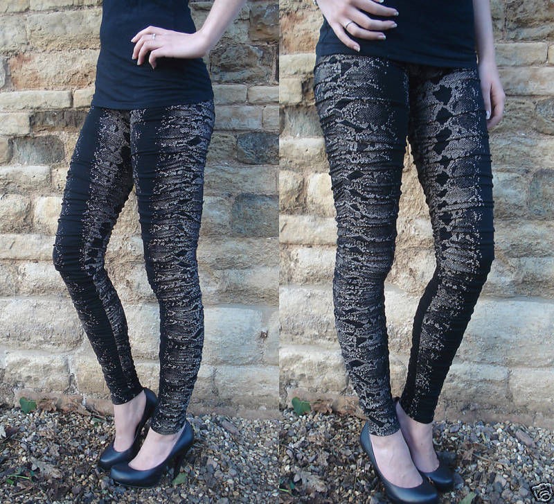 Snakeskin Rats Ruched Leggings All Sizes Shop price£195