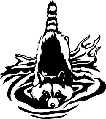 Racoon Large Vinyl Decal Car Truck Window Sticker