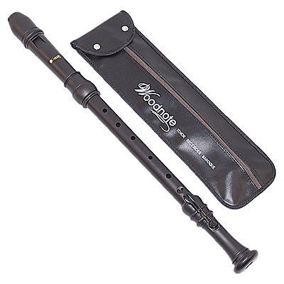   Woodnote Matte Black(Non Glare) Tenor Recorder Baroque + Chart   BIN