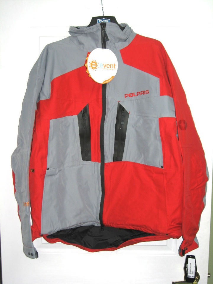 Polaris Event Mountain RED/GREY Jacket Snowmobile.​.EVENT FABRIC 