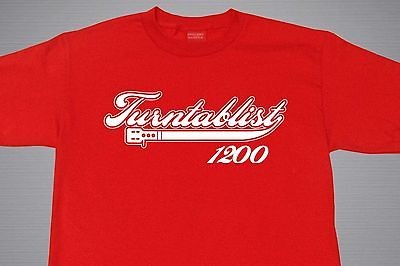 TURNTABLIST DJ T SHIRT VARIOUS COLORS SIZES M 2XL TECHNICS 1200 