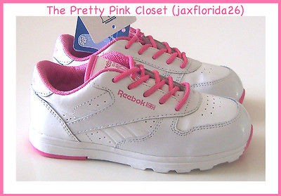 Reebok Kids Sneakers Shoes Toddler Size 10 Pink/White Versaflex NEW 