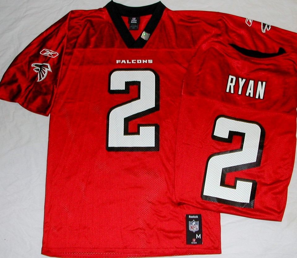   FALCONS MATT RYAN #2 REEBOK REPLICA JERSEY MENS M L XL 2X RED NWT