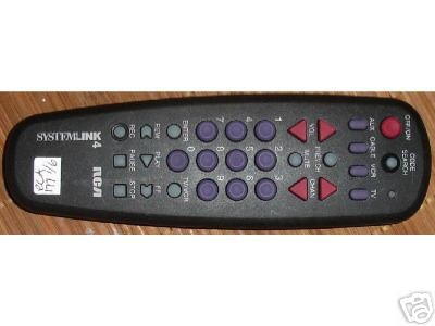 RCA REMOTE 177 CRK68B1 RCU350 EIA55396035 SYSTEMLINK 4