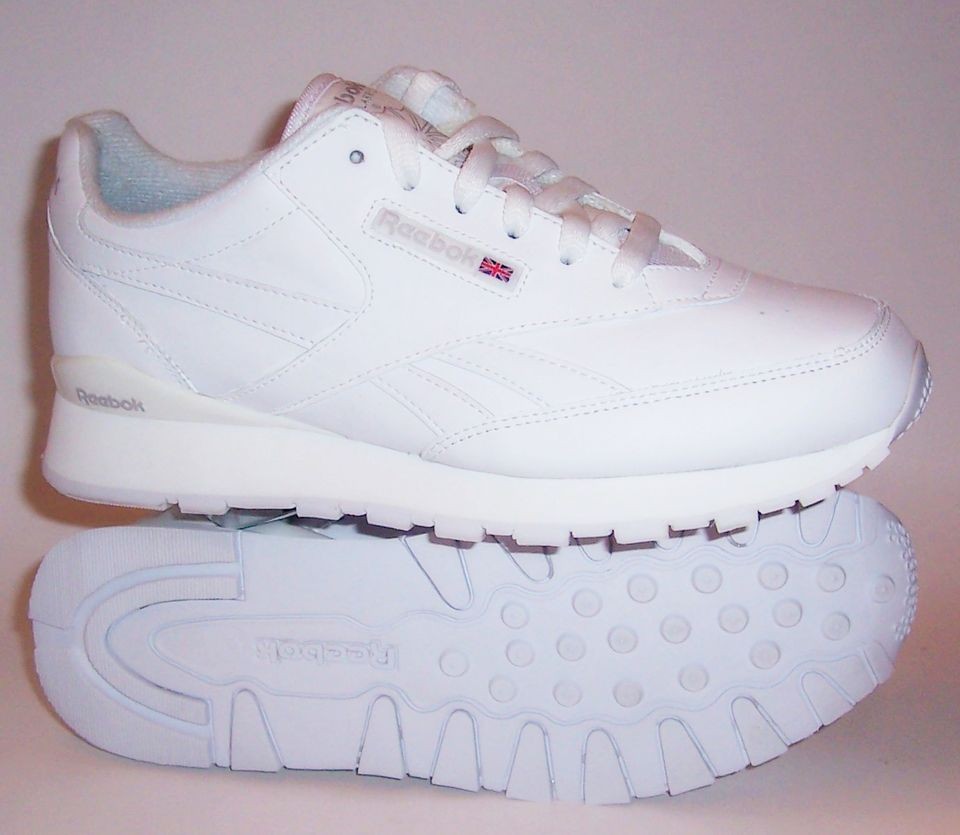 REEBOK CLASSIC LEATHER SNEAKER IN WHITE FOR CHILDREN YOUTH CASUAL SHOE 