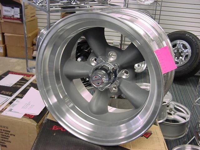 AMERICAN RACING TORQ THRUST D GREY SPOKE 15X 8.5 FORD MOPAR 