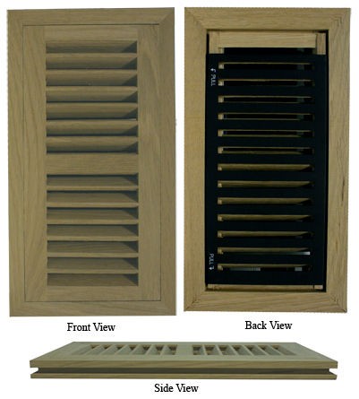 Wood Flush Mount   White Oak Vent cover/ Floor register