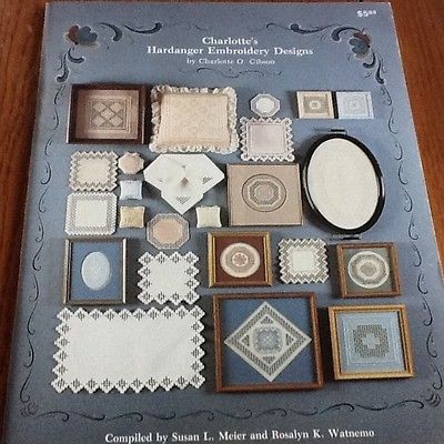 Charlottes Hardanger Embroidery Charlotte Gibson Doilies Table Linens 