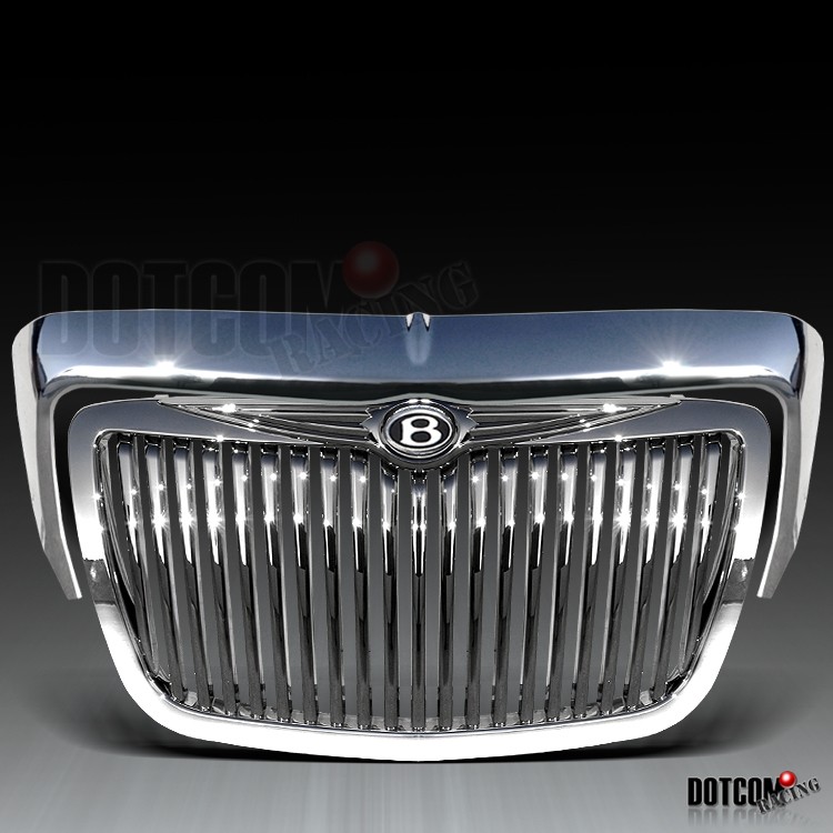 2005 2010 CHRYSLER 300C VERTICAL GRILL+GRILLE MUSTACHE CHROME